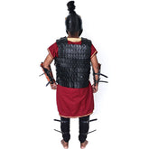 Armure en cuir avec casque en métal grec LFBA010
